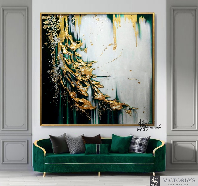 Extra Large Original Oil Painting Abstract Modern Wall Art On Canvas ...